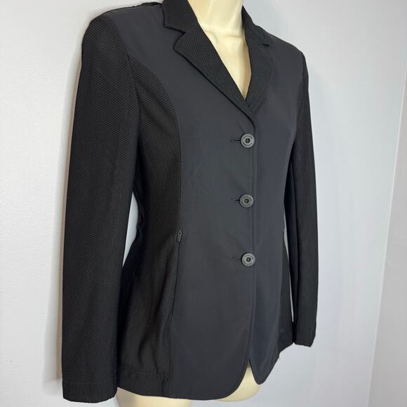 R.J. Classics Harmony Mesh Show Coat Blazer Stretch Riding Equestrian Black 18R - Picture 4 of 16